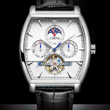 Luxury Automatic Men Self-Wind Mechanical Wristwatches Tonneau Business Watches Sapphire Glass  -  GeraldBlack.com