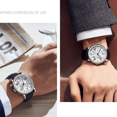 Luxury Automatic Watch Men Business Mechanical Wristwatches 42mm Movement Sapphire Crystal Waterproof Watches  -  GeraldBlack.com