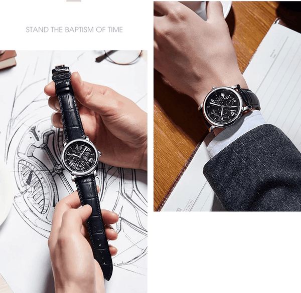Luxury Automatic Watch Men Business Mechanical Wristwatches 42mm Movement Sapphire Crystal Waterproof Watches  -  GeraldBlack.com