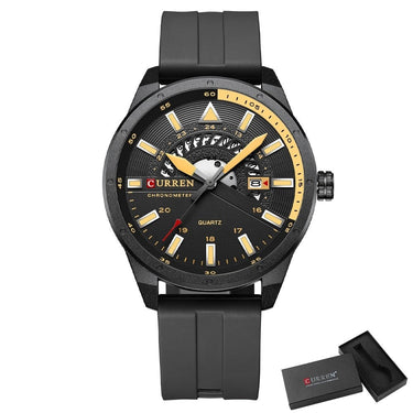 Luxury Casual Leather Strap Small Dial Quartz Watches for Men  -  GeraldBlack.com