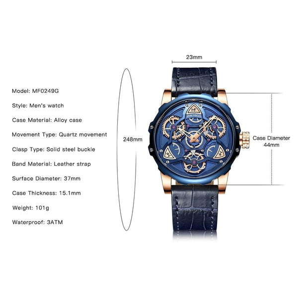 Luxury Casual Sports Military Quartz Skeleton Watches for Men - SolaceConnect.com