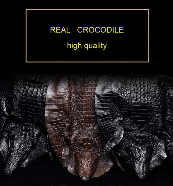 Luxury Crocodile Skin Fashion Genuine Leather Lady Large Capacity Shoulder Messenger Handbag 45  -  GeraldBlack.com