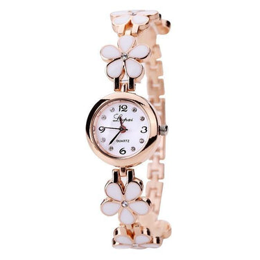 Luxury Crystal Gold Bracelet Rhinestone Quartz Wristwatches for Women - SolaceConnect.com