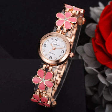 Luxury Crystal Gold Bracelet Rhinestone Quartz Wristwatches for Women  -  GeraldBlack.com