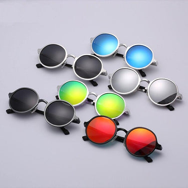 Luxury Design Retro Polarized Round Metal Frame Sunglasses for Men  -  GeraldBlack.com