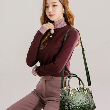 Luxury Designer Ladies Handbag Crocodile Pattern Women Tote Oblique Bag European and American Style  -  GeraldBlack.com