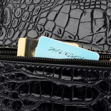 Luxury Designer Ladies Handbag Crocodile Pattern Women Tote Oblique Bag European and American Style  -  GeraldBlack.com
