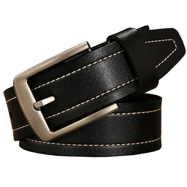 Luxury Designers Men's Genuine Leather Pin Buckle Simple Design Waist Belt  -  GeraldBlack.com