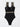 Luxury Diamond One Piece Swimsuit Women Black Padded Underwire Swimwear Bathing Suit Tummy Control Monikini  -  GeraldBlack.com