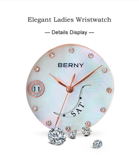 Luxury Elegant Women Watches Quartz Waterproof Wristwatches Calendar Clock Vintage Brown Leather    Wristwatches  -  GeraldBlack.com