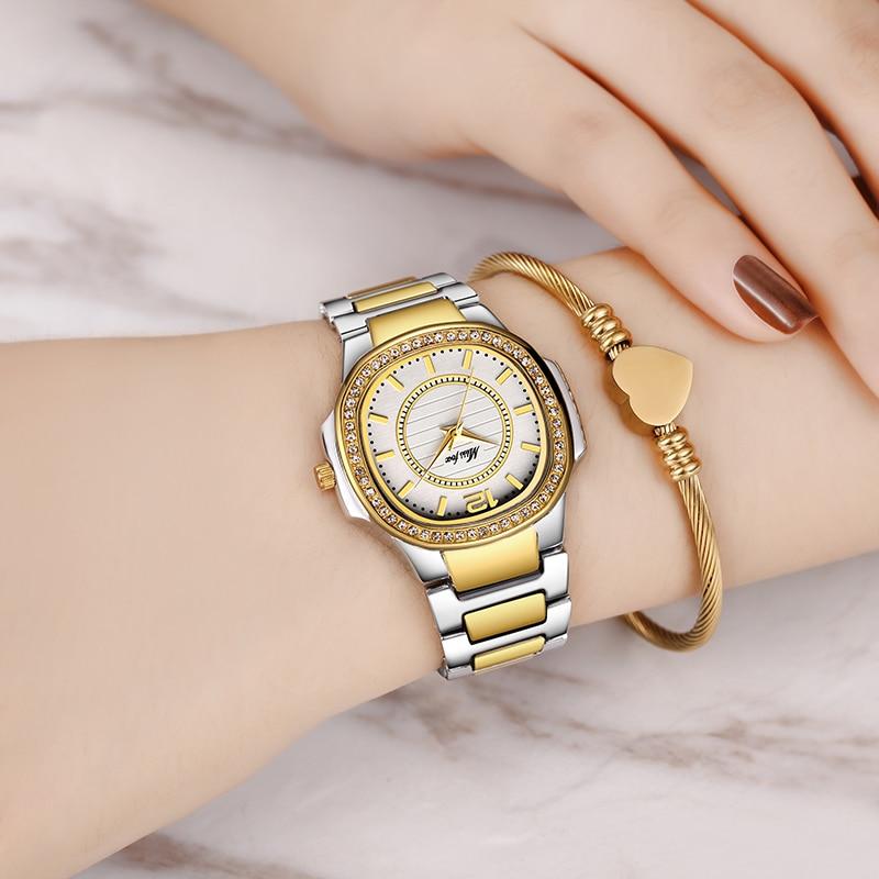 Luxury Fashion Designer Diamond Gold Quartz Geneva Ladies Watches  -  GeraldBlack.com