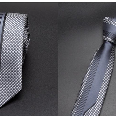 Luxury Fashion Men's 5cm Skinny Striped Jacquard Business Neckties - SolaceConnect.com