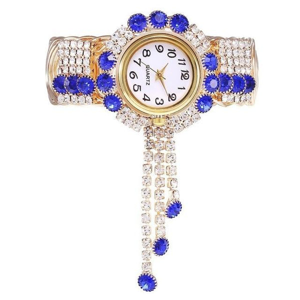 Luxury Fashion Rhinestones Relogio Feminino Bracelet Wrist Watches - SolaceConnect.com