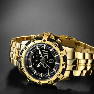Luxury fashion Waterproof Military Quartz Watches for Men in Full Steel - SolaceConnect.com
