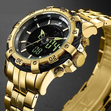 Luxury fashion Waterproof Military Quartz Watches for Men in Full Steel  -  GeraldBlack.com