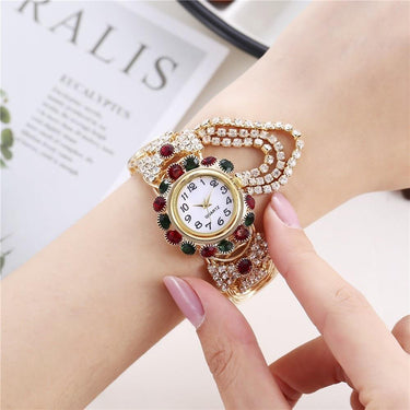 Luxury Fashion Women's Rhinestones Relogio Bracelet Wrist Watches - SolaceConnect.com