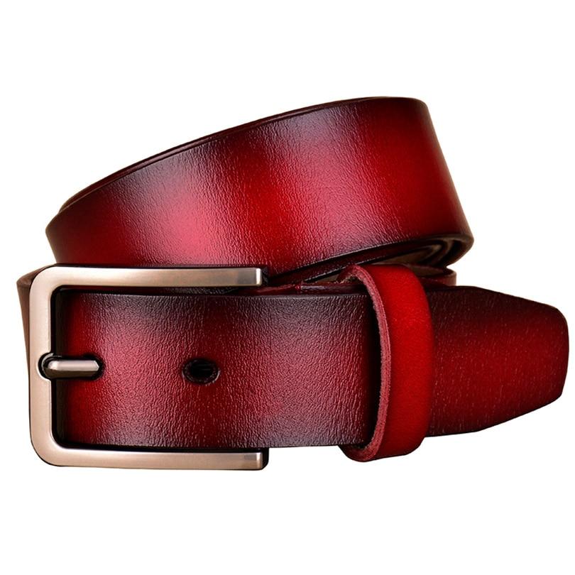 Luxury Female Fashion Second Layer Cow Skin Leather Strap Pin Buckle Belt  -  GeraldBlack.com
