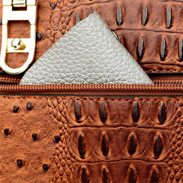 Luxury Handbags for Women Alligator Pattern Leather Shoulder Top-Handle Crossbody Bags Large Casual  -  GeraldBlack.com