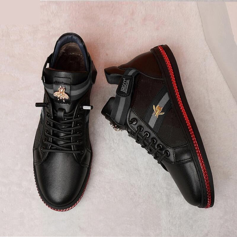 Luxury men's designer casual sports sneakers ribbon color can be customized 45 46 P40  -  GeraldBlack.com