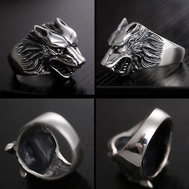 Luxury Men’s Solid 925 Sterling Silver Steampunk Retro Vintage Ring - SolaceConnect.com
