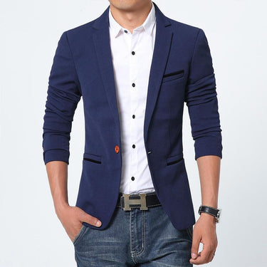 Luxury Men's Spring Fashion Slim Fit Terno Masculino Blazer Suit  -  GeraldBlack.com