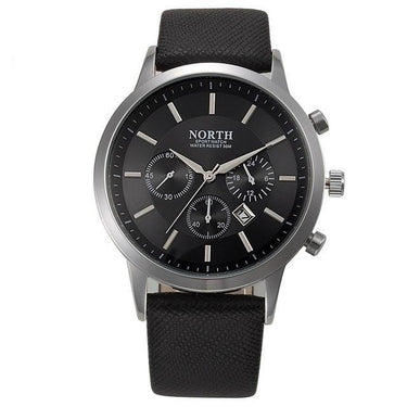 Luxury Men's Waterproof Genuine Leather Casual & Business Style Wristwatch - SolaceConnect.com