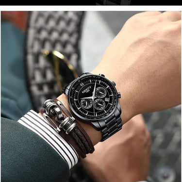 Luxury Men's Waterproof Military Sports Gold Quartz Wrist Watches - SolaceConnect.com