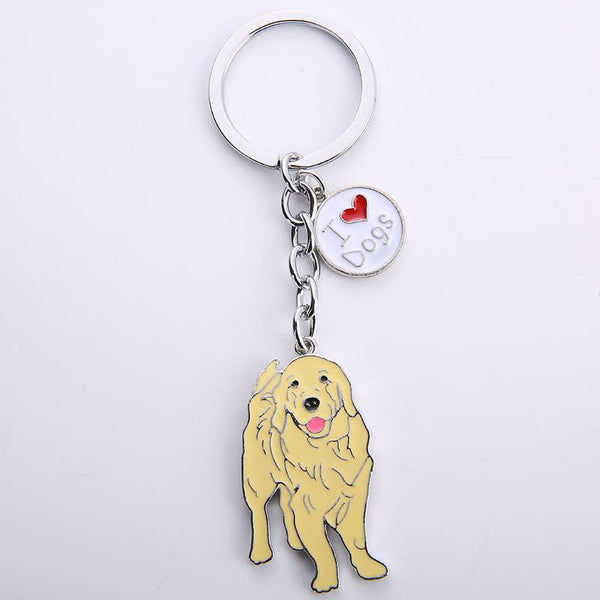 Luxury Metal Golden Retriever Pet Key Chain Best Gift for Friends  -  GeraldBlack.com