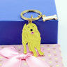 Luxury Metal Golden Retriever Pet Key Chain Best Gift for Friends - SolaceConnect.com