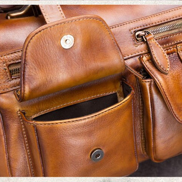 Luxury Retro Women Vintage Genuine Leather Fashion Soft Shoulder Messenger Handbag  -  GeraldBlack.com