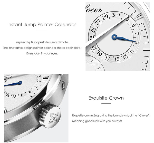 Luxury Sapphire Self-wind Automatic Movement Men's Wristwatches - SolaceConnect.com