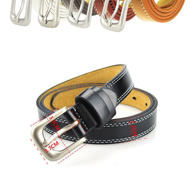 Luxury Simple Decorative Genuine Leather Waist Belts for Women  -  GeraldBlack.com