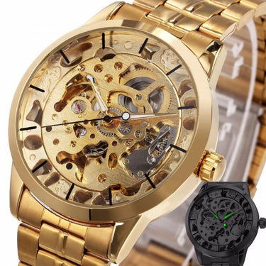 Luxury Skeleton Retro Men's Automatic Mechanical Wristwatches  -  GeraldBlack.com