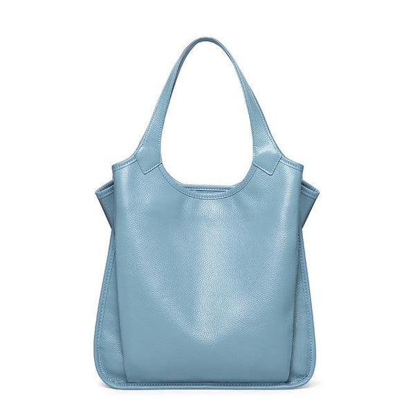 Luxury Soft Genuine Leather Large Leather Handbags for Women - SolaceConnect.com