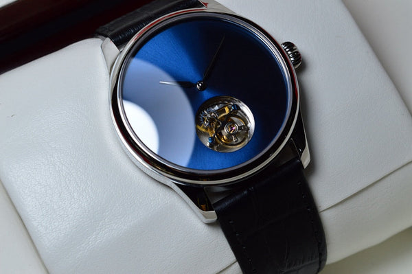 Luxury Tourbillon Watch Men 42mm Hand Wind Mechanical Wristwatch ST8000 Movement Stainless Steel  -  GeraldBlack.com