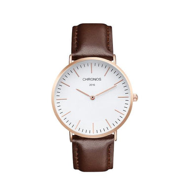 Luxury Unisex Rose Gold & Silver Color Quartz Watches for Lovers - SolaceConnect.com