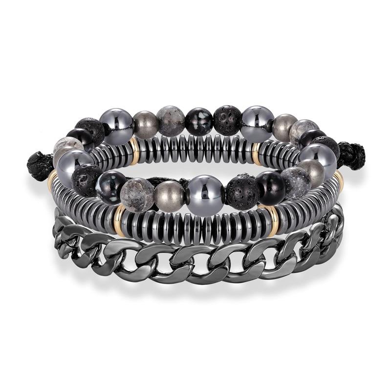 Luxury Vintage Cool Geometry Stone Charm Beads Bracelets for Men & women - SolaceConnect.com