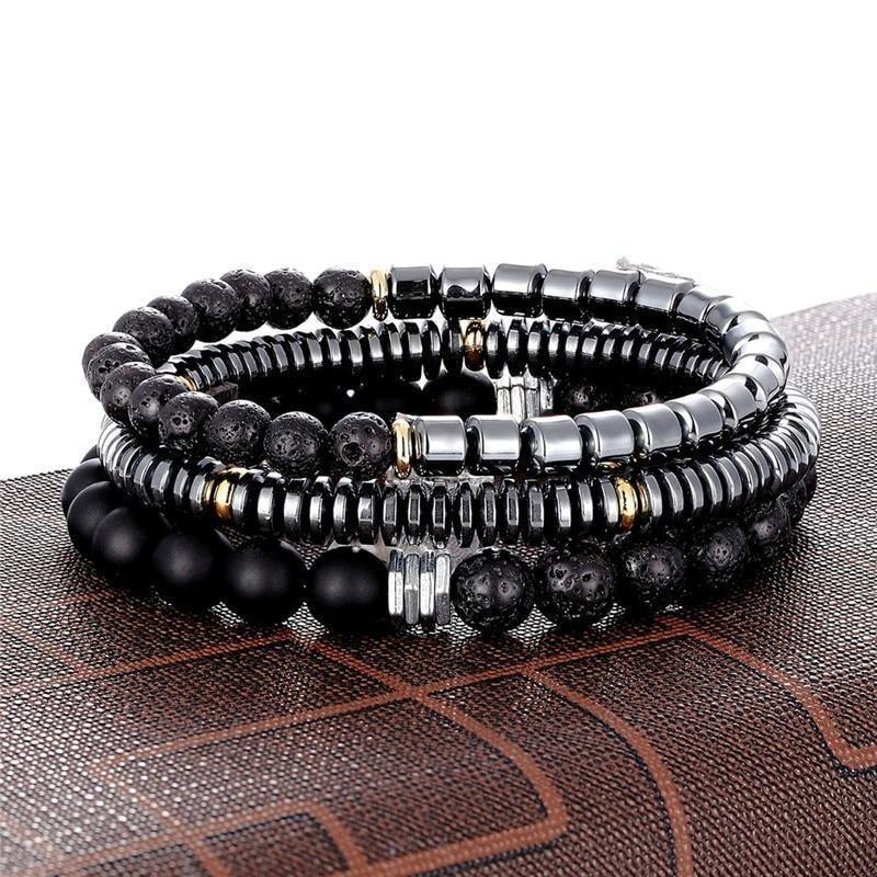 Luxury Vintage Cool Geometry Stone Charm Beads Bracelets for Men & women  -  GeraldBlack.com