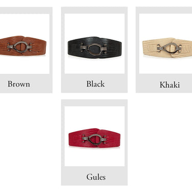 Luxury Vintage Fashion Synthetic Leather Snakeskin Belt for Women  -  GeraldBlack.com