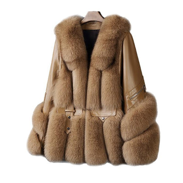 Luxury Winter Fashion Women's Fluffy Sheepskin Leather Coats & Jackets  -  GeraldBlack.com