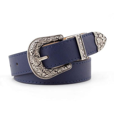 Luxury Women's Western Cowgirl Metal Buckle Leather Waist Belt Waistband - SolaceConnect.com