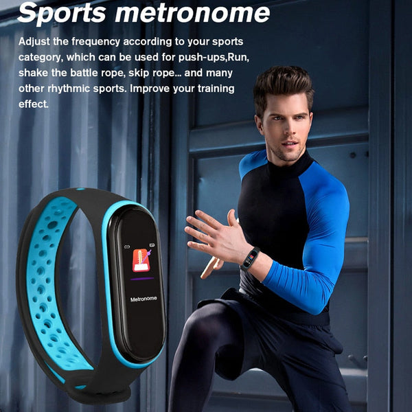 M6 Smartwatch Smart Bracelet Heart Rate Fitness Wristband Fitness Tracker HeartRate BP Monitor  -  GeraldBlack.com