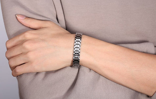 Male Fashion Men's Wristband Design Stainless Steel Bracelets  -  GeraldBlack.com