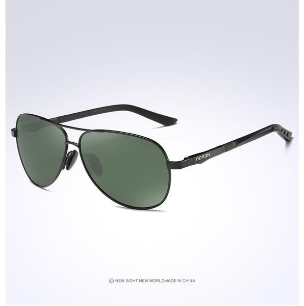 Male Metal Aluminum Frame UV400 Anti-glare Polarized Sunglasses Goggles  -  GeraldBlack.com