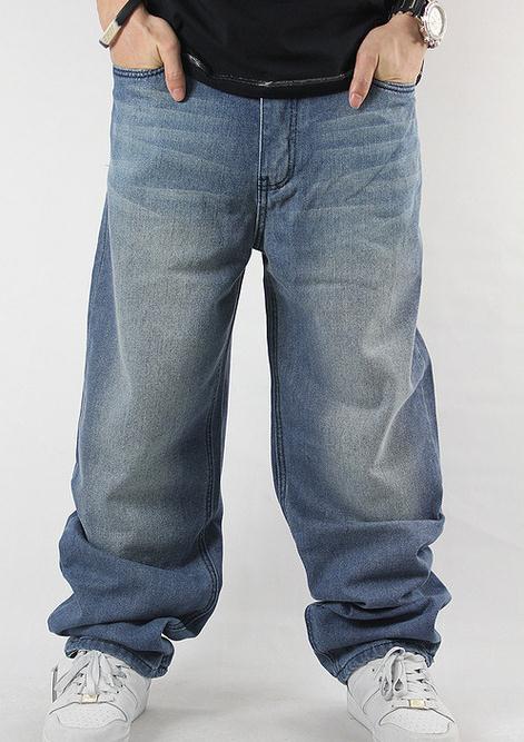 Man Loose Jeans Hiphop Skateboard Jean Baggy Denim Pants Street Men 4 Seasons Trousers big Size 30-46  -  GeraldBlack.com