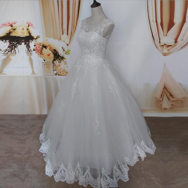 Maxi Style Plus Size Sweetheart Wedding Dress for Brides with Lace Edge - SolaceConnect.com