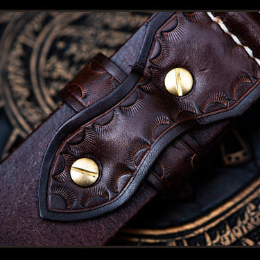 Men and Men Vintage Genuine Leather Cowhide Strap Copper Belts  -  GeraldBlack.com
