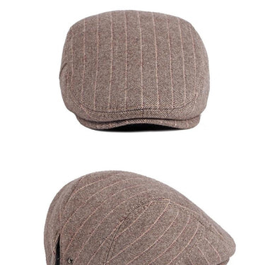 Men and Women Berets Fashion Warm Winter Retro Stripped Hat - SolaceConnect.com