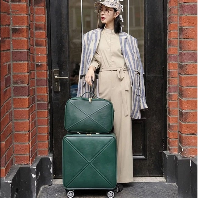 Men and Women Classic Spinner Luggage Business Trolley Suitcase  -  GeraldBlack.com