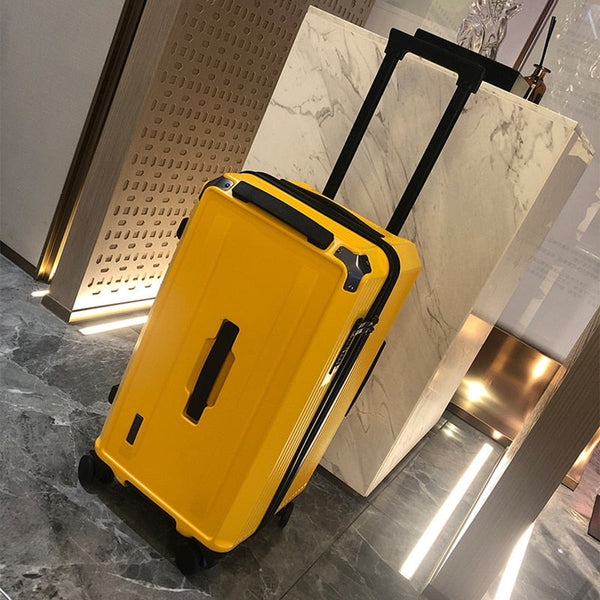 Men and Women Fashion Mute Brake Luggage Large Travel Trolley Suitcase  -  GeraldBlack.com